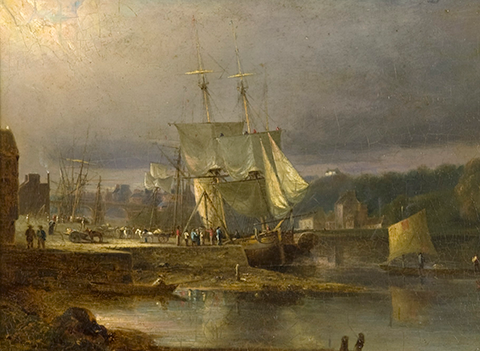 Horatio McCulloch, A Border Keep, 1838, oil on canvas